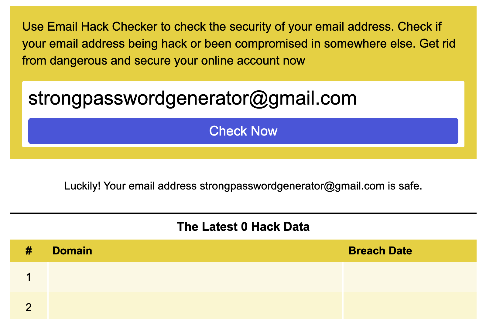 Email Hack Checker - Detect and Prevent Email Breaches