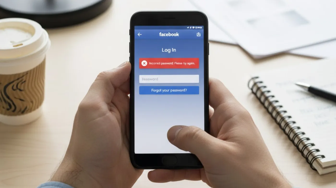 Incorrect Facebook Login