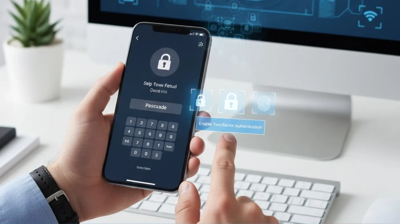 locked iPhone screen