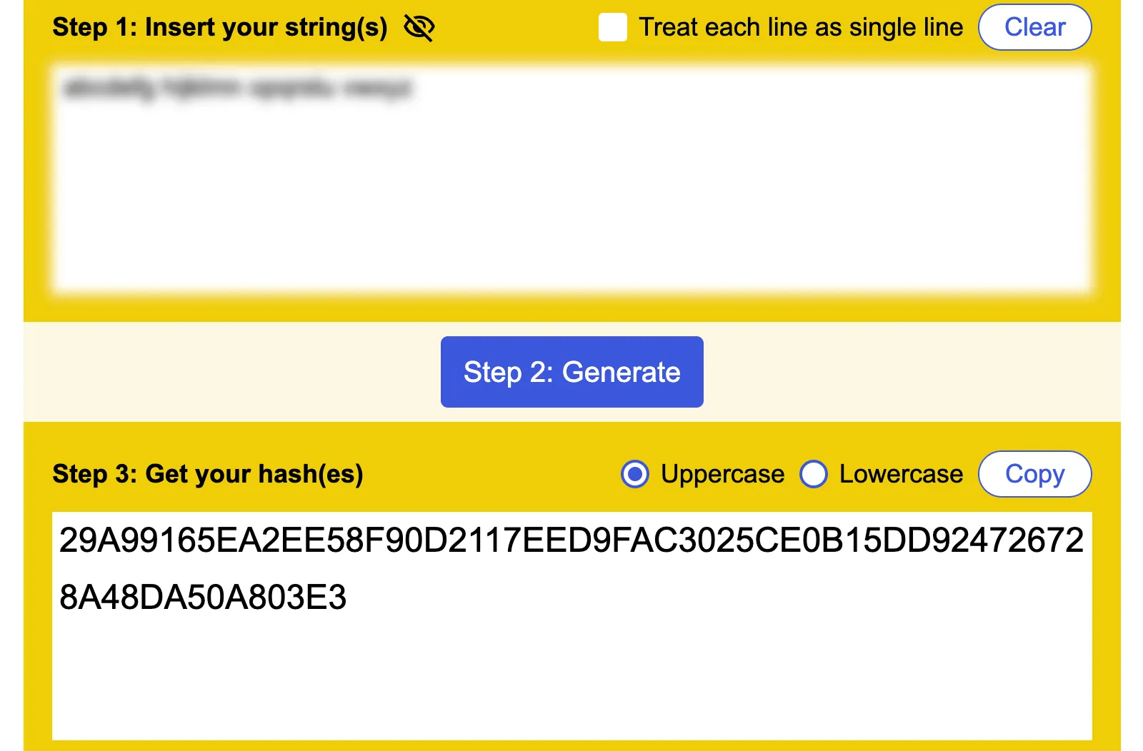 Strong SHA-256 Hash Generator
