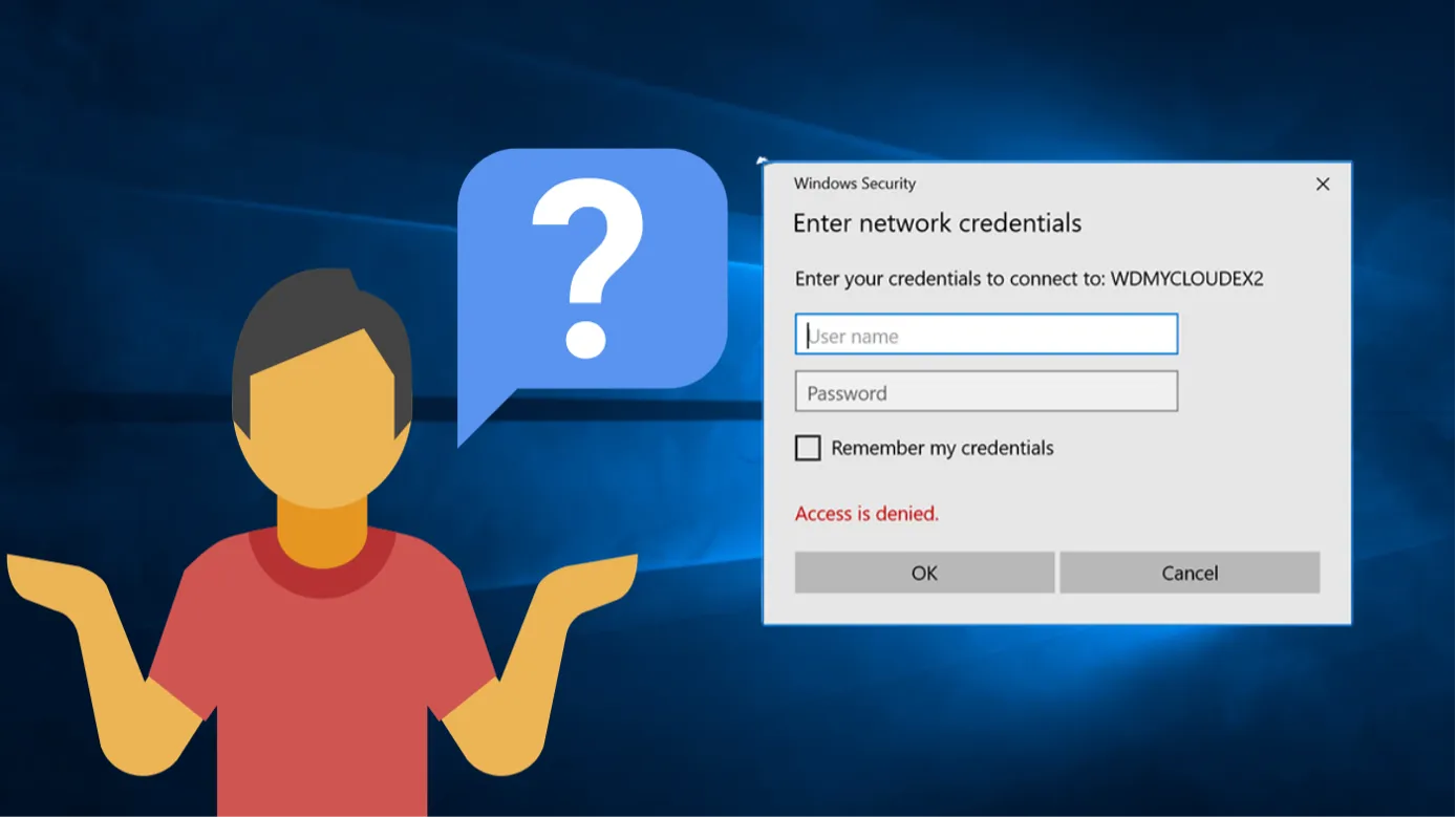 Windows Asking Username and Password